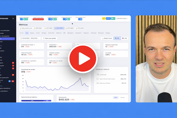 Ver vídeo demonstração de Métricas da Administrado